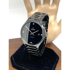 Rado Men's Watch R27056712 True Swiss Automatic Diamond Black Dial Ceramic 40mm